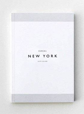 现货包邮 cereal magazine: New York 谷物杂志 纽约特辑 英文版