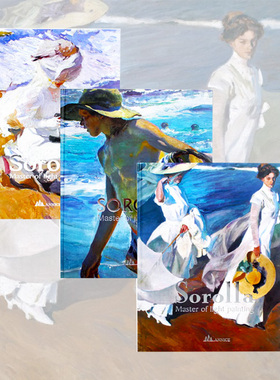 【3款封面随机发】现货 Sorolla Master of light painting 英文原版 索罗拉油画作品集人物沙滩海边风景人物肖像艺术油画册图书籍