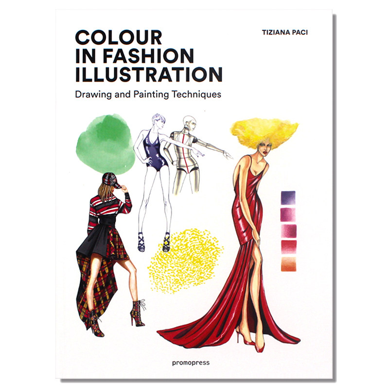 现货 Colour in Fashion Illustration 时尚插画中的色彩 时装人物画色彩技术实用手册 时尚时装绘画技巧展示设计 英文原版