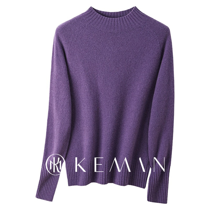 珂曼半高领毛衣宽松显瘦针织衫