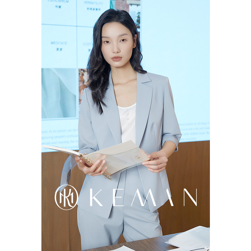 珂曼夏薄款西装裤通勤裤子女