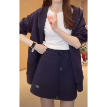 时尚套装女2025秋季新款爆款大码胖mm休闲洋气卫衣短裙女士两件套