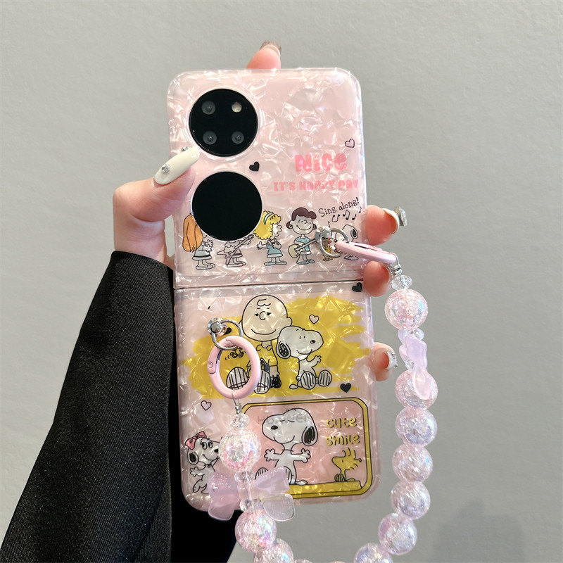 日韩卡通史努比适用华为p50pocket手机壳新款p50宝盒折叠屏女款网红pocket S创意可爱防摔全包硅胶手链保护套使用感如何?