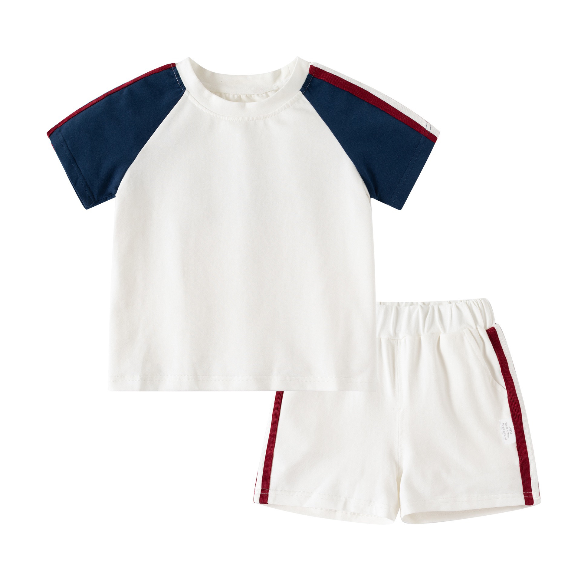 儿童运动套装夏季中性男童短袖t恤女宝宝洋气夏装休闲两件套童装