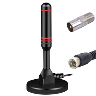 轻巧吸盘TV Antenna DVB DTMB l数字电视天线f头tv头USB放大升级