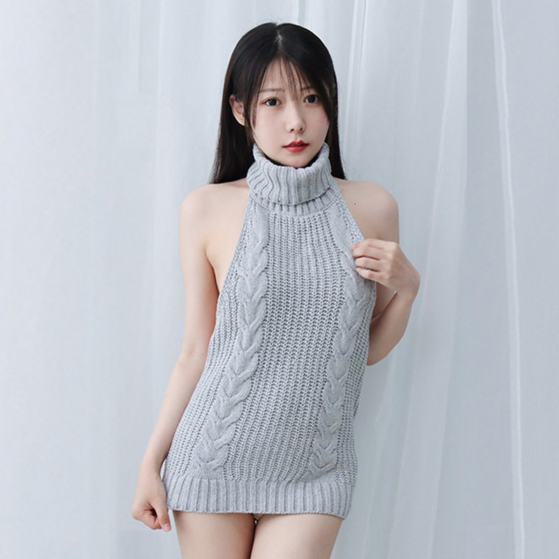 情人节二次元性感露背毛衣 情趣辣妹居家服处男杀手厂家情人节