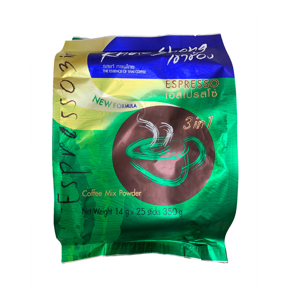 泰国进口咖啡三合一350g意式浓缩速溶咖啡粉袋装办公室提神醒脑