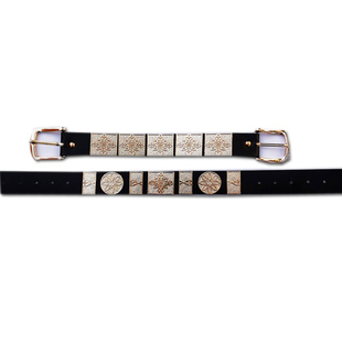 儿童腰带圆领袍唐制汉服蹀躞带配饰宝宝革带国风帅气双扣束腰带