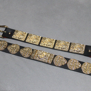 汉服腰带圆领袍配饰革带男女同款国风日常帅皮革龙纹双扣束腰革带