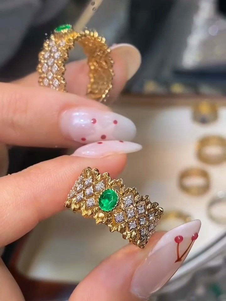 天然祖母绿戒指36分 4.5g 布契拉提风格 18k金钻石镶嵌 国际证书,珠宝/钻石/翡翠,手饰,淘宝优惠券,粉丝福利购,淘宝优惠卷