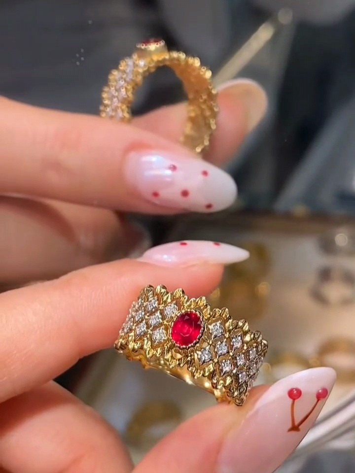 天然无烧鸽血红红宝石戒指58分 金重4.5g 布契拉提风格 颜色明艳,珠宝/钻石/翡翠,手饰,淘宝优惠券,粉丝福利购,淘宝优惠卷