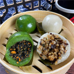 广西桂林大肚粑叶儿艾叶艾草糍粑芝麻红糖花生青团叶子农家艾粑