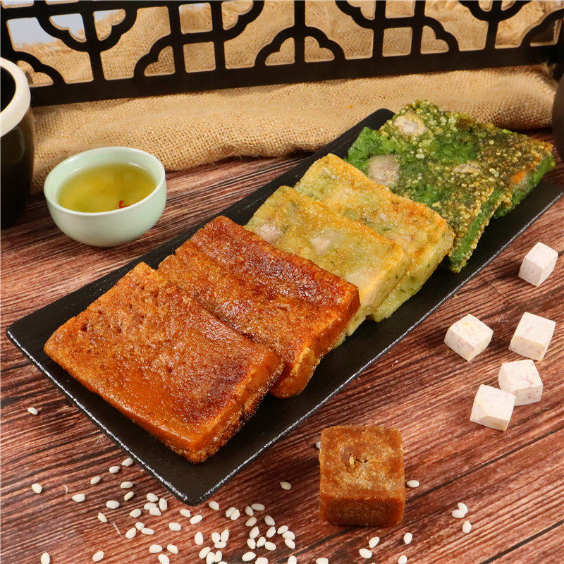 红糖年糕年货广西桂林传统芋头船上糕整个切片油茶小吃特产假粽