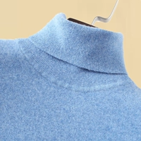 Áo len cashmere nam 100% nguyên chất cashmere áo len cao cổ nam áo len ve áo lỏng lẻo kích thước lớn áo len đáy - Cặp đôi áo len áo nam đẹp