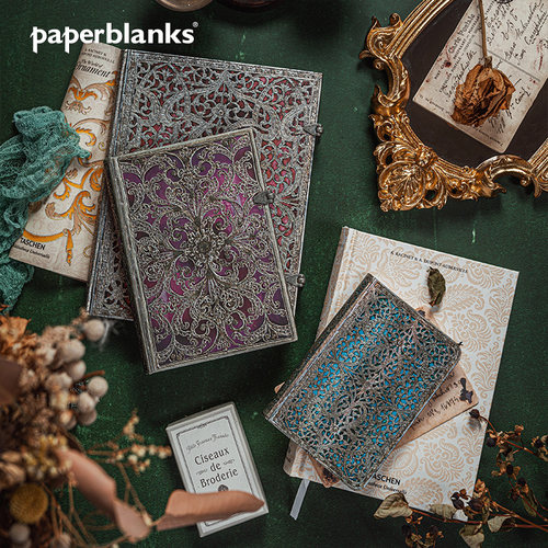 paperblanks古银窗花复古笔记本