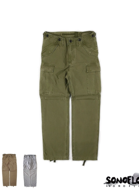 SONOFLOONG复古水洗M51工装裤M65美式军事风多口袋长裤日系裤子潮