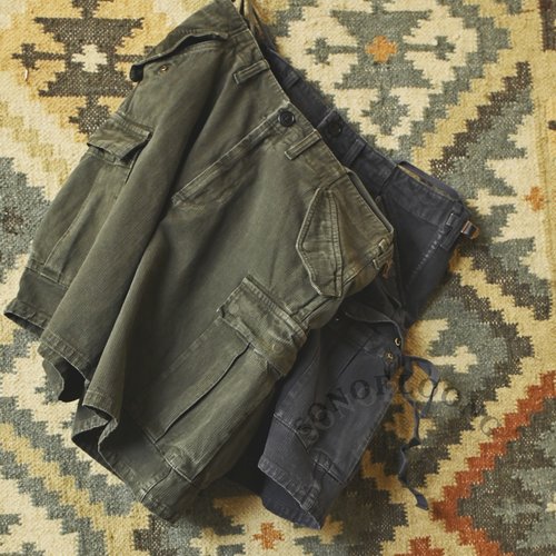 SONOFLOONG美式重磅水洗M51短裤