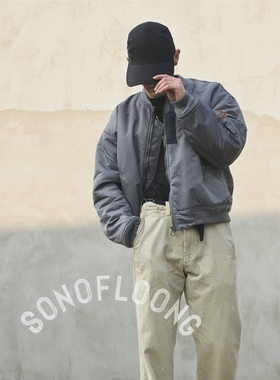 SONOFLOONG廓形宽松MA-1飞行夹克MA1外套军事风bomber日系Thorson