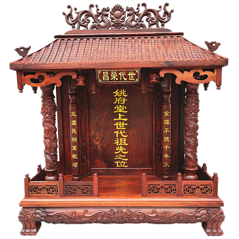76厘米牌位天地亲师实木全神