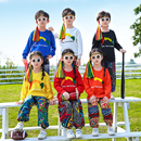 儿童非洲鼓演出服啦啦队团体运动会服装 幼儿民族风喜庆舞蹈表演服