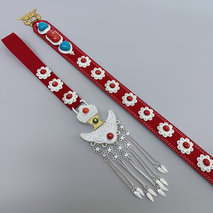 藏式配饰新款藏族皮带合金藏银藏袍服装配饰腰带