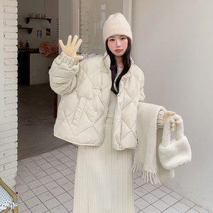 现货复古盘扣立领羽绒服短款253A-Y6607-p210-k298图片