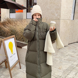 新款2024冬季女新胸针百搭羽绒服中长款外套253A-P260-K358，女装羽绒服，浙宝253A