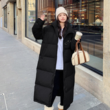 新款2024冬季女新胸针百搭羽绒服中长款外套253A-P260-K358，女装羽绒服，浙宝253A