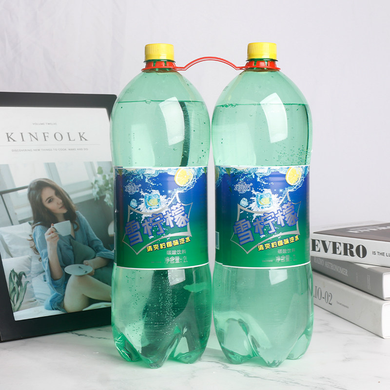 【水润坊宴会装冰爽雪柠檬】大瓶整箱2l*2瓶家庭酒席婚聚碳酸饮料