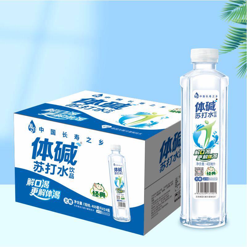 栗子园体碱苏打水碱性水400ML*24