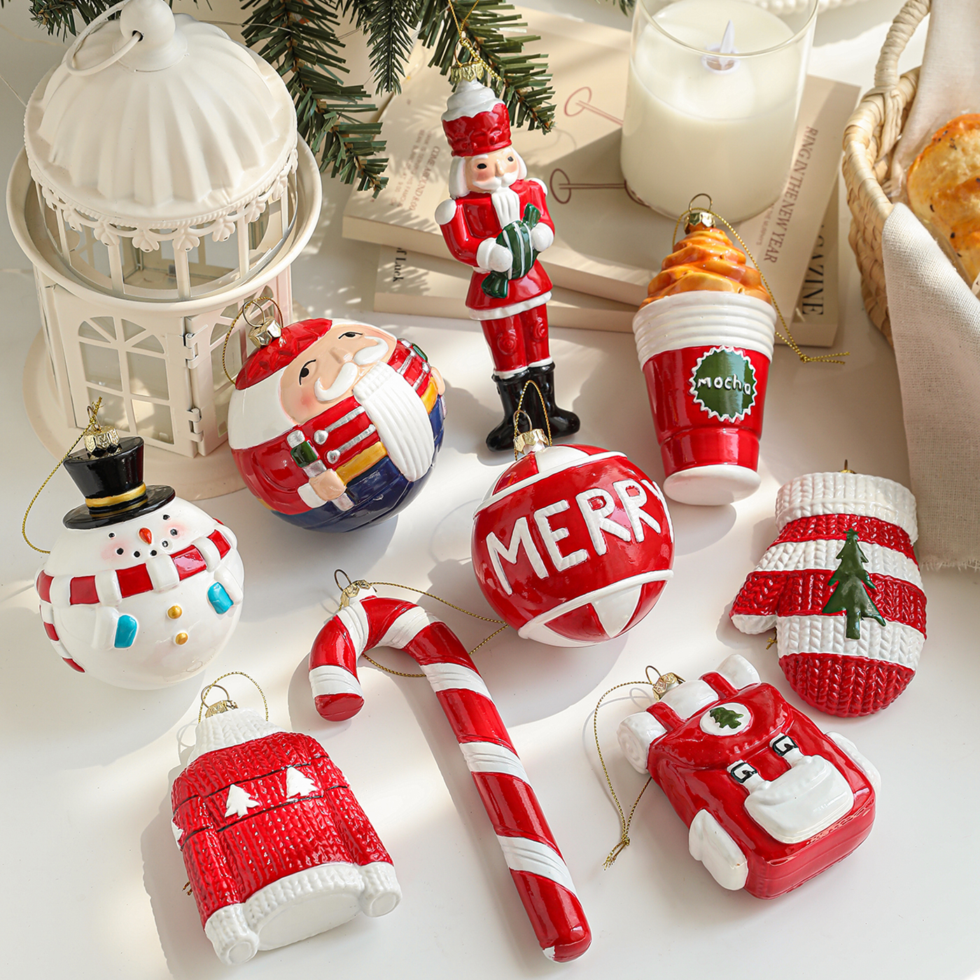圣诞节装饰品圣诞树挂件圣诞球异型挂件礼品车载挂饰创意礼物