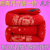冬被加厚保暖水洗棉被子芯2.0 16斤 1.8X2.2X2.4米床羽丝10