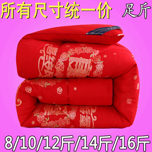 16斤 1.8X2.2X2.4米床羽丝10 冬被加厚保暖水洗棉被子芯2.0