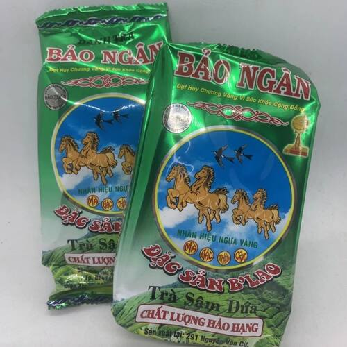 越南香兰绿茶BAO NGAN Tra Sam Dua DANH TRA花草茶农桑茶70g一包