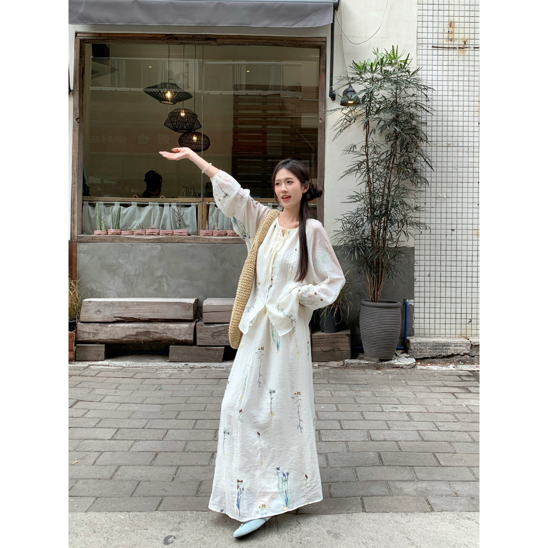 国风复古立体绣花套装女春季20时尚套装