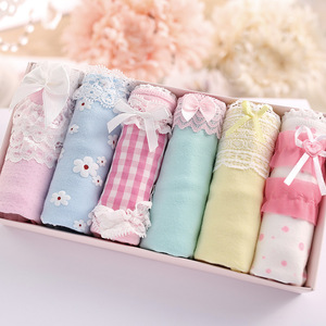 6条装16底裤初中学生10少女孩17青少年内裤12纯棉13三角裤15岁18