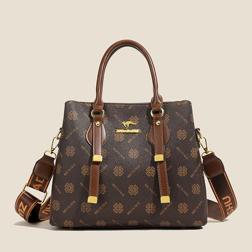 新款女士斜挎软皮爆款休闲背包三层妈妈棕色女包时尚包包女款5901