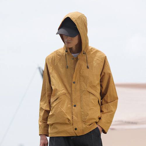 单层薄款户外冲锋衣定制工作服印logo团队出行徒步郊游活动服装