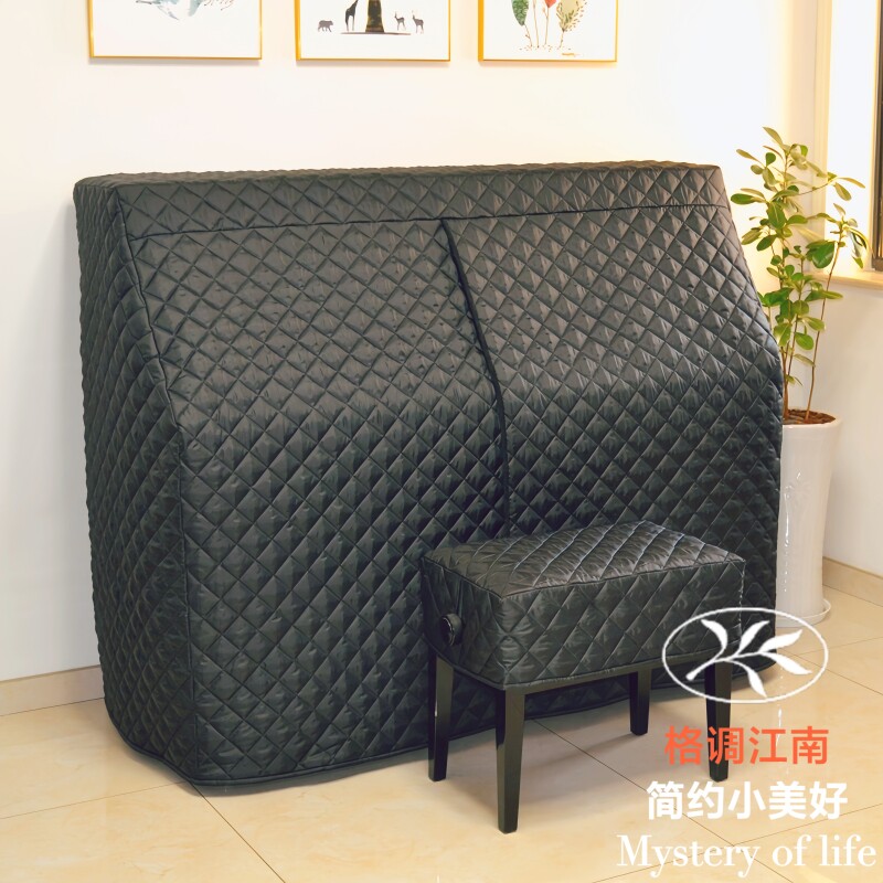 现代简约钢琴全罩开门琴套防水防尘防猫抓立式加厚夹棉背全包琴罩