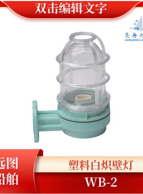 上海亮舟船用塑料白炽壁灯WB-2B 220V60W壁式安装合成树脂防水灯