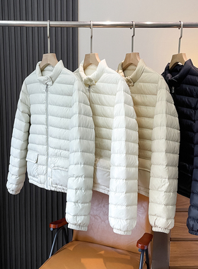高端90鹅绒立领轻薄羽绒服女短款2025秋冬新款小个子鹅绒服薄外套