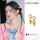 周也同款 柠檬耳环新款 轻奢小众高级感气质绝美显脸小耳钉耳扣耳饰