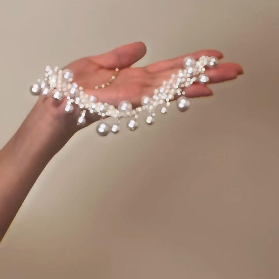 法式复古满天星多层仿珍珠项链