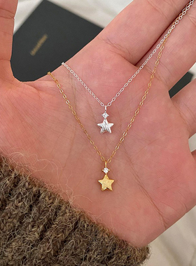 星星项链高级感轻奢小众精致颈链