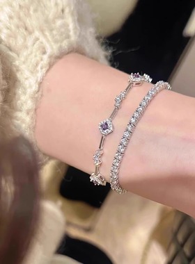 紫夜星空手链女款千金感气质手串