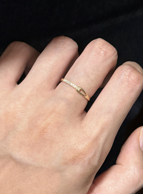 超闪简约叠戴戒指秋冬食指戒