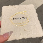 S925纯银超细双层满天星手链轻奢小众精致韩系高级感满钻叠戴手饰