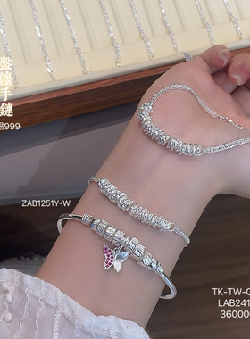 足银999盘缠手链新中式国潮风轻奢精致百搭简约送女友