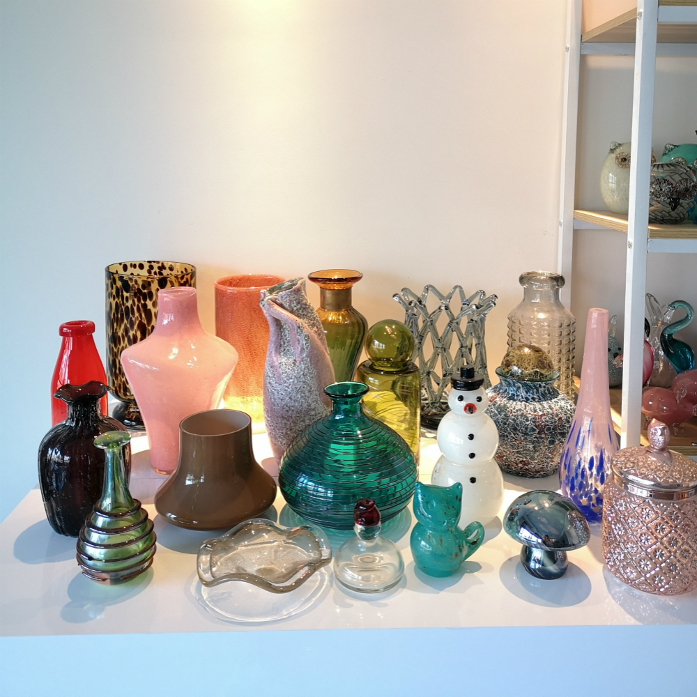 外贸出口手工玻璃花瓶瑕疵清仓