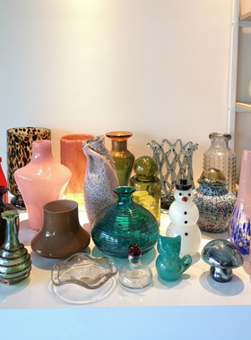 外贸出口手工玻璃花瓶摆件瑕疵清仓处理不退换单拍不发